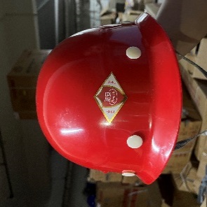 Imitation steel plastic helmet