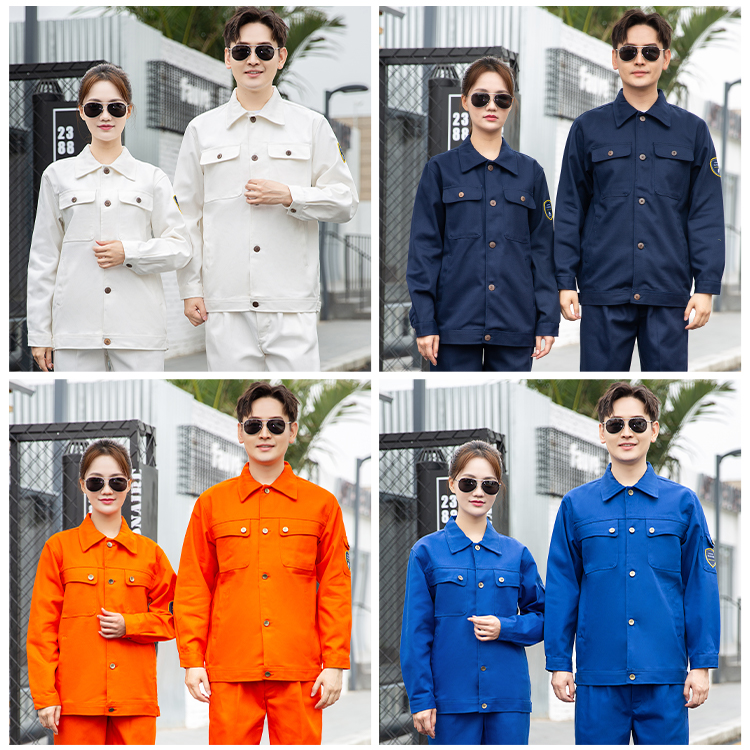 All cotton flame retardant protective clothing displayed