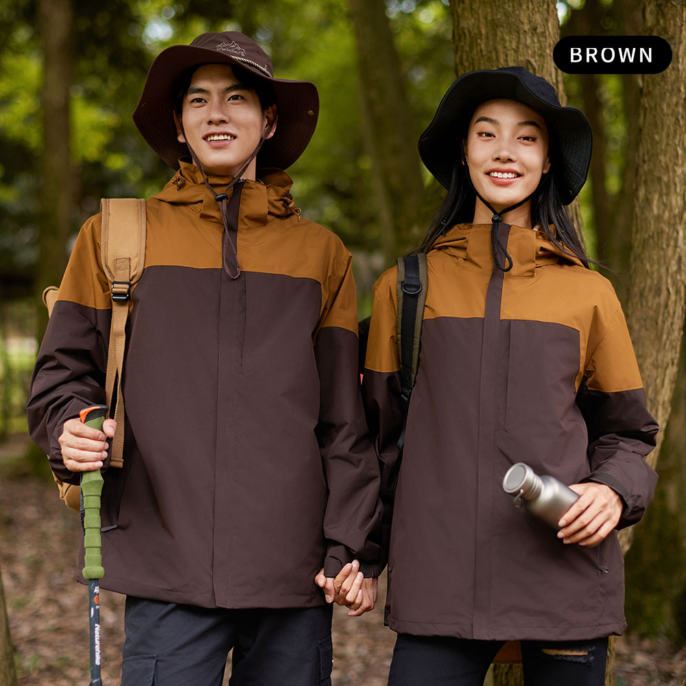 Anti fouling three in one jacket brown