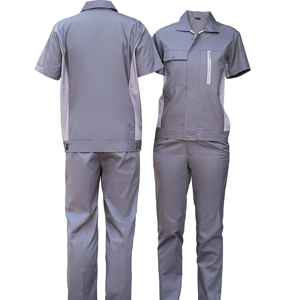 Short-Sleeved Work Jacket And Pants Set | Bulk Supply