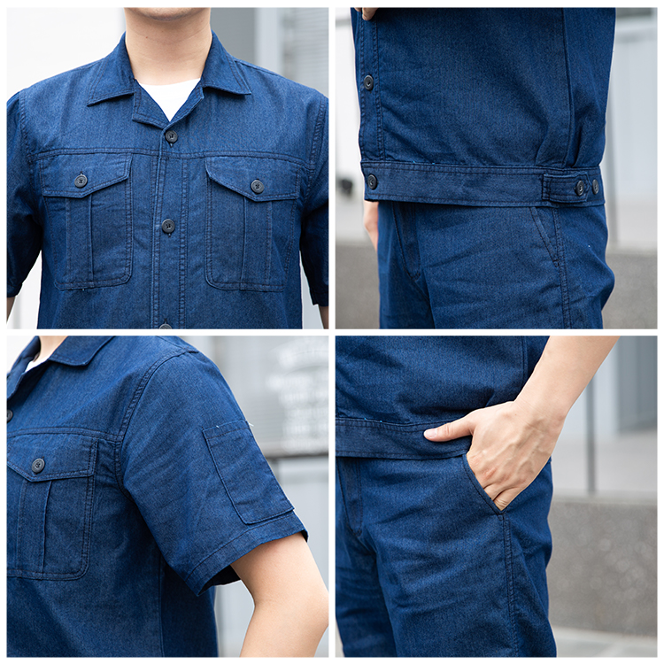 Batch supply details of denim workwear jackets