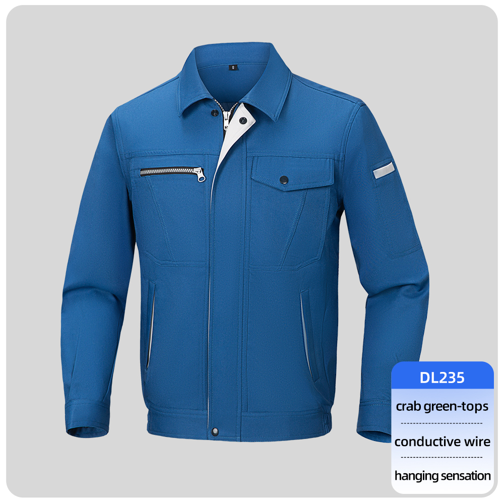 Blue workwear jacket two