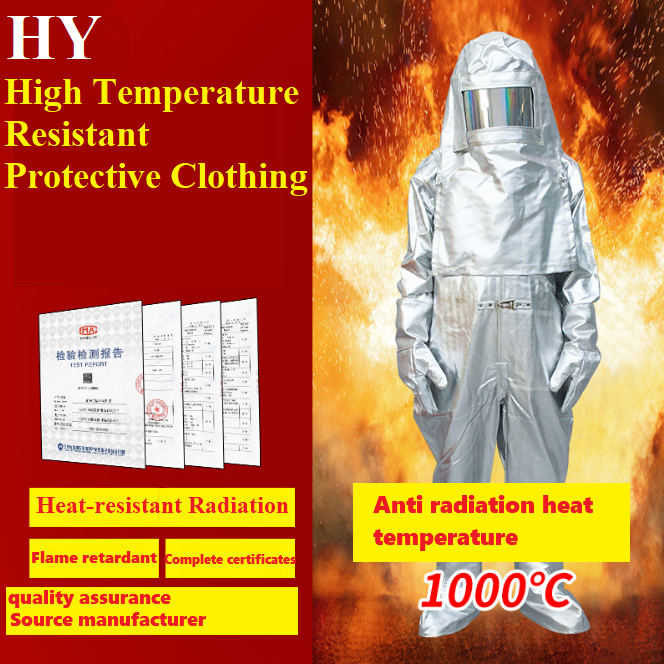 High temperature resistant protective clothing and fire-resistant safety clothing