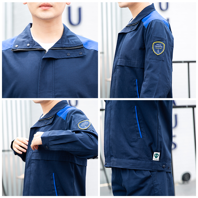 Cotton anti-static protective clothing, jacket, pants details