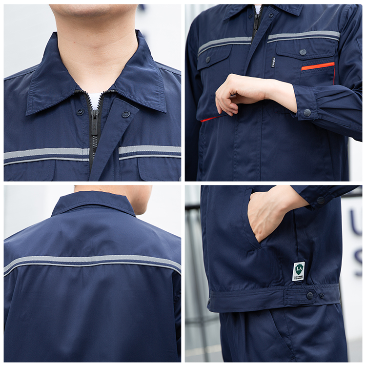 Detail display of summer anti-static and acid-proof work clothes