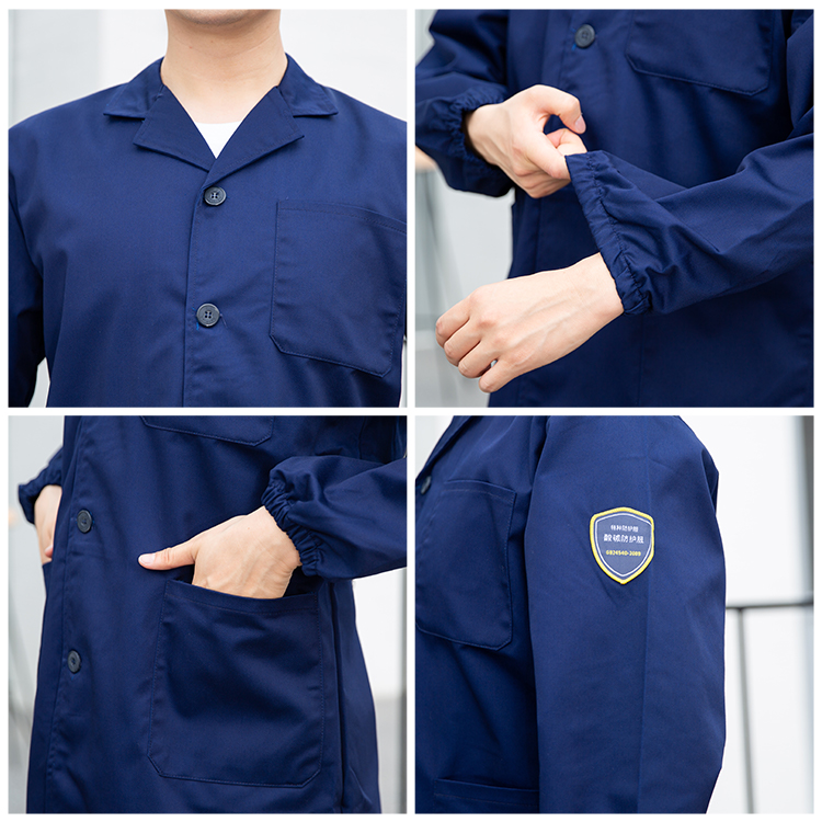 Details of acid and alkali resistant laboratory coat