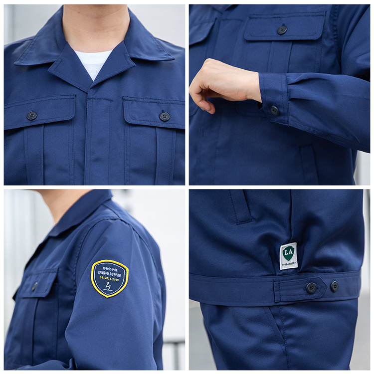 Details of anti-static protective clothing jacket