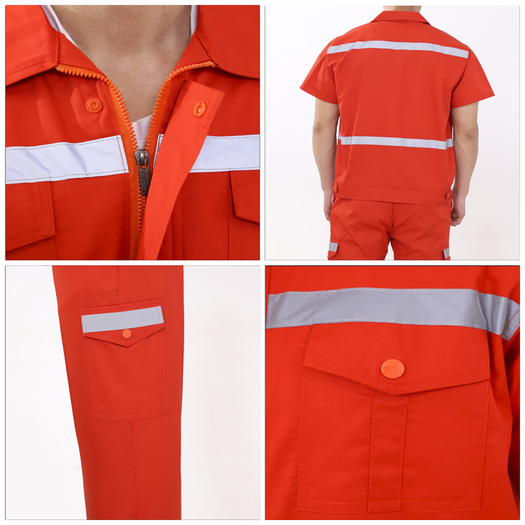 Details of cleaning and sanitation short sleeved workwear