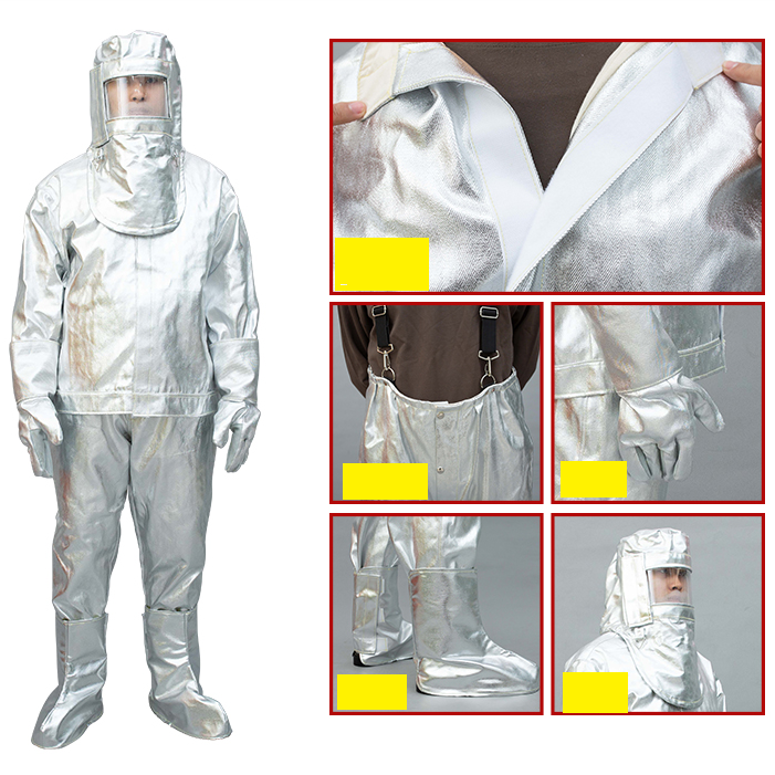 Details of high-temperature protective clothing