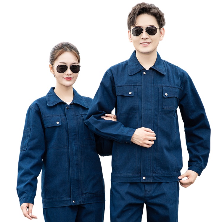 Fireproof Flower Denim Welding Work Clothes