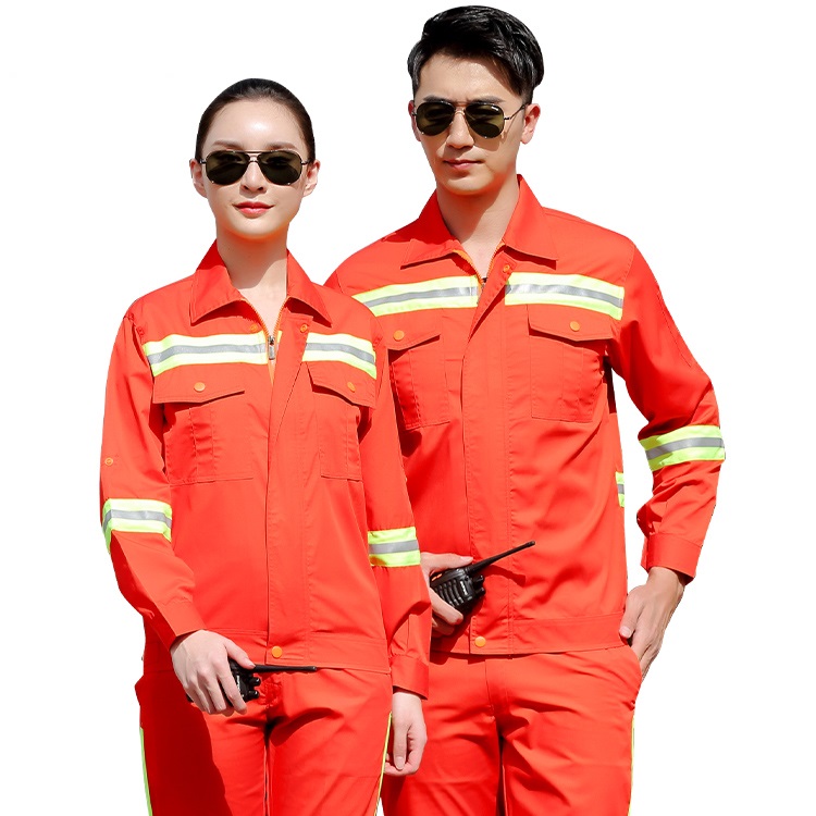 Summer breathable workwear high visibility jacket and pants workwear