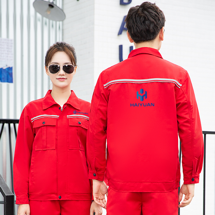 High visibility anti-static clothing in red