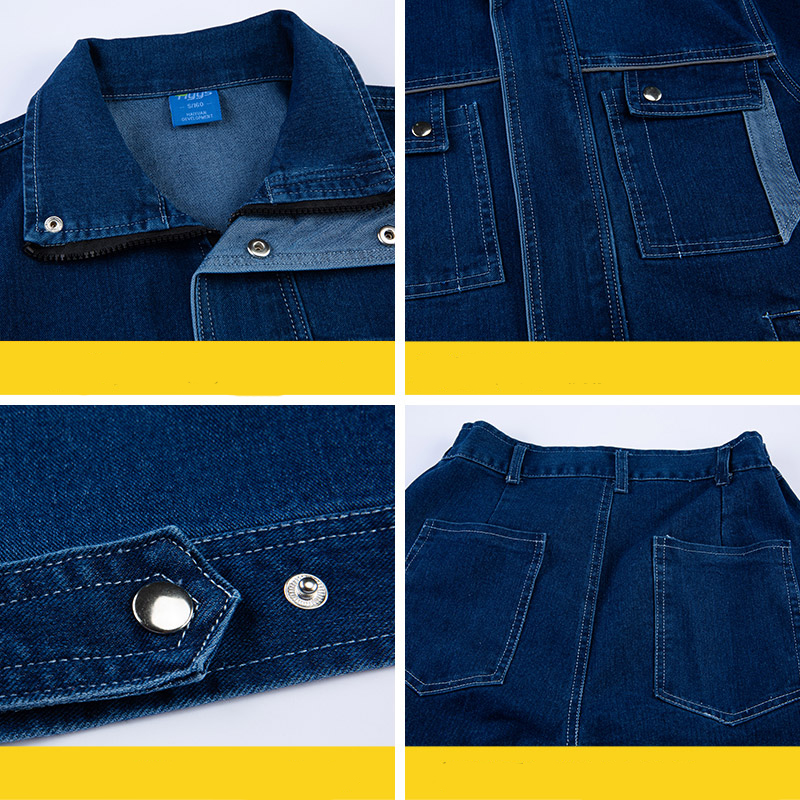 High visibility denim workwear details introduction