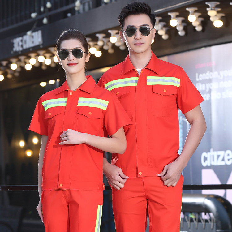 High visibility garbage worker hygiene suit jacket pants 3D view