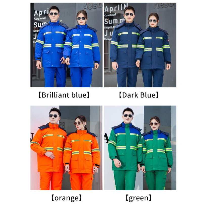 Winter high visibility reflective warm outdoor workwear