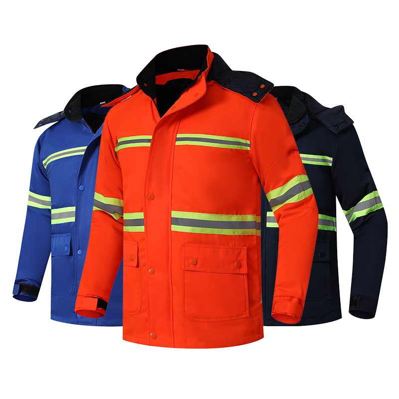 High visibility winter outdoor workwear top