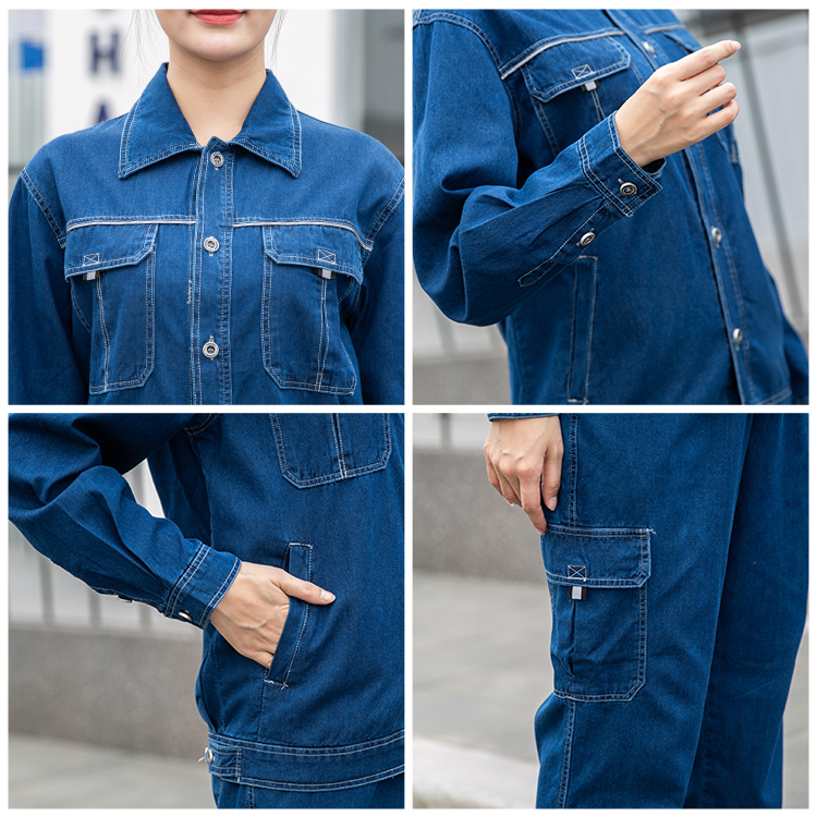 Mens outdoor denim workwear details