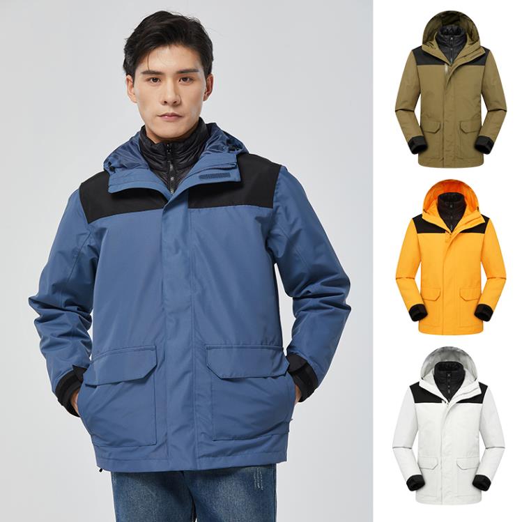 Outdoor assault jacket three in one down jacket model picture