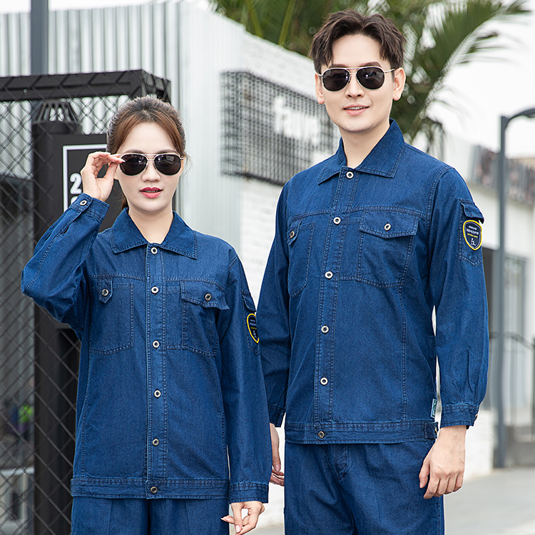 Anti static denim protective clothing functional safety work clothes