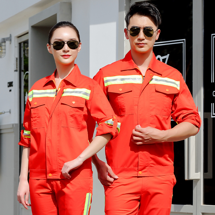 Summer high visibility workwear model wearing real picture