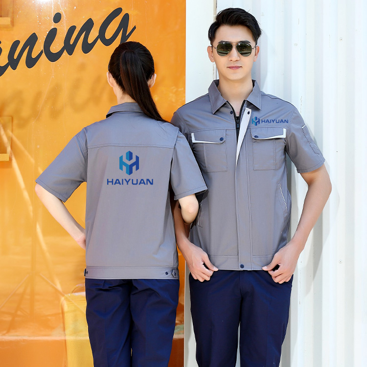 Summer Short-Sleeved Jacket And Pants Suit Work Clothes | Bulk Supply