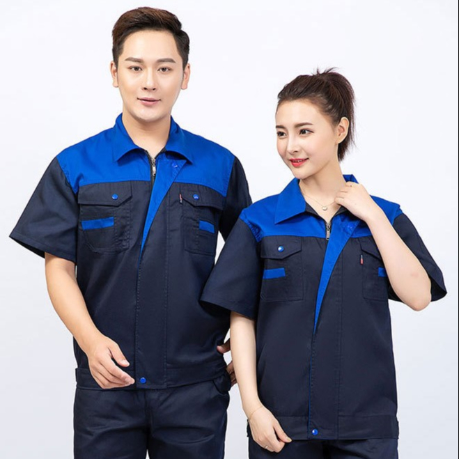 Summer Wear resistant and Comfortable Work Clothes Set Diagram