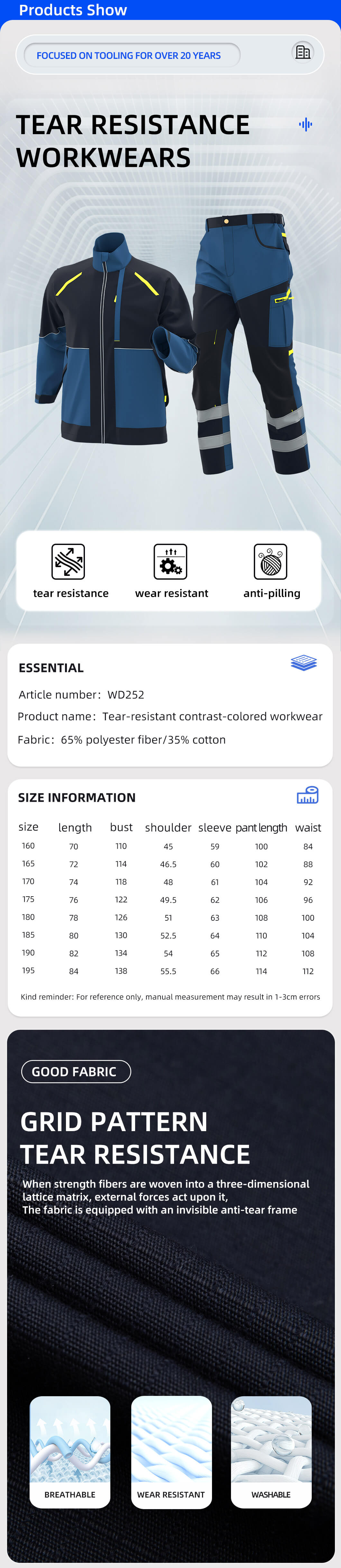 wd252-material-size-description