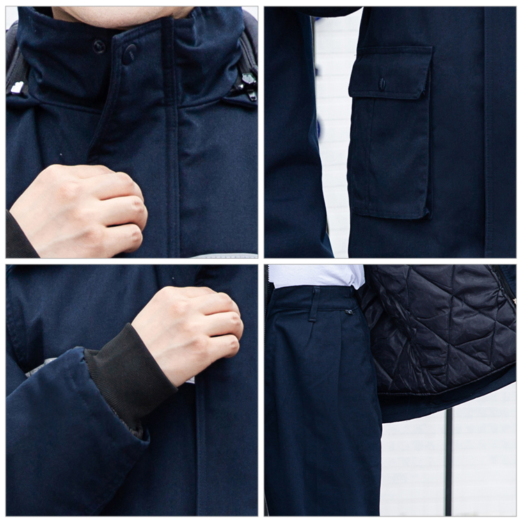 Wear resistant and breathable workwear details display