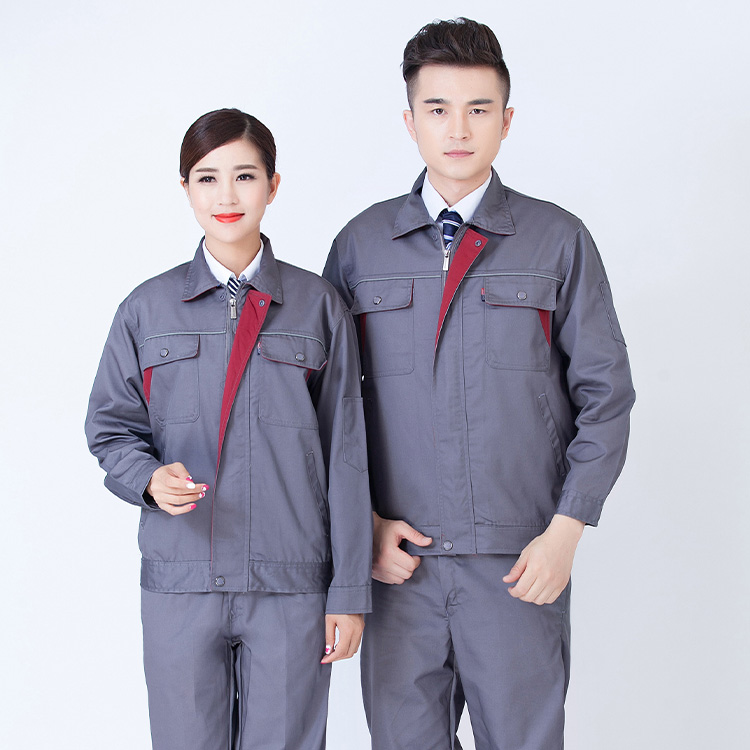 Wear resistant and comfortable work clothes, jacket, pants, three-dimensional view