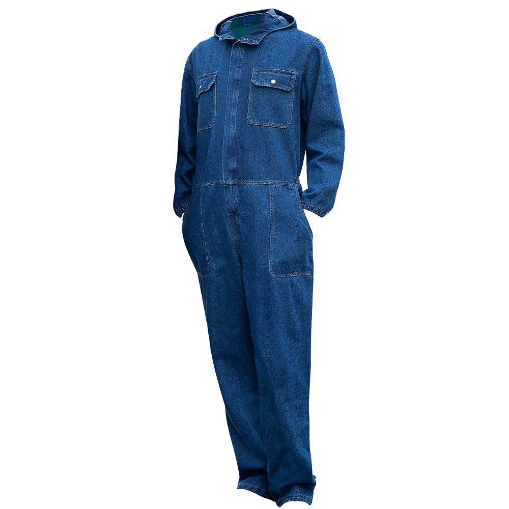 Wear resistant and scratch resistant Denim Overalls 3D image