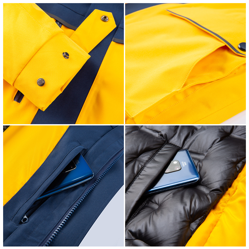 Winter outdoor jacket down jacket detail display