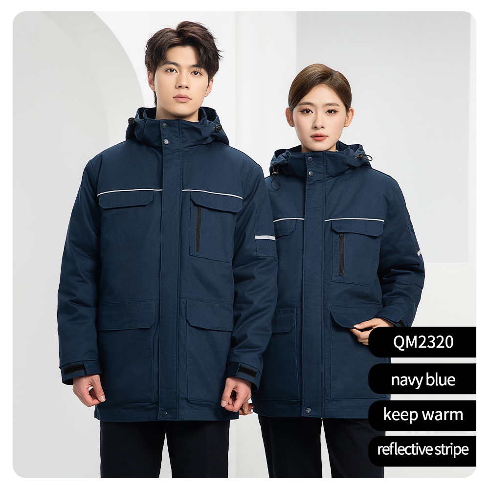 Winter pure cotton workwear dark blue