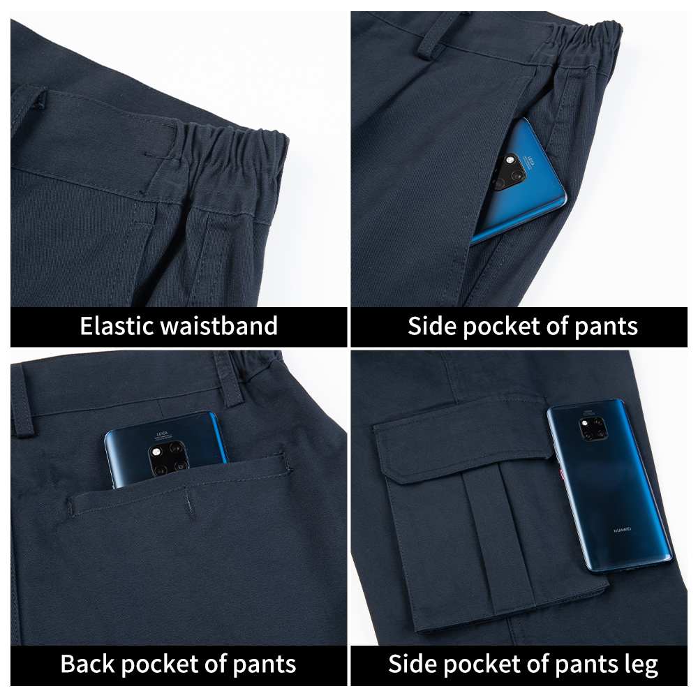 Winter windproof and warm workwear pants details