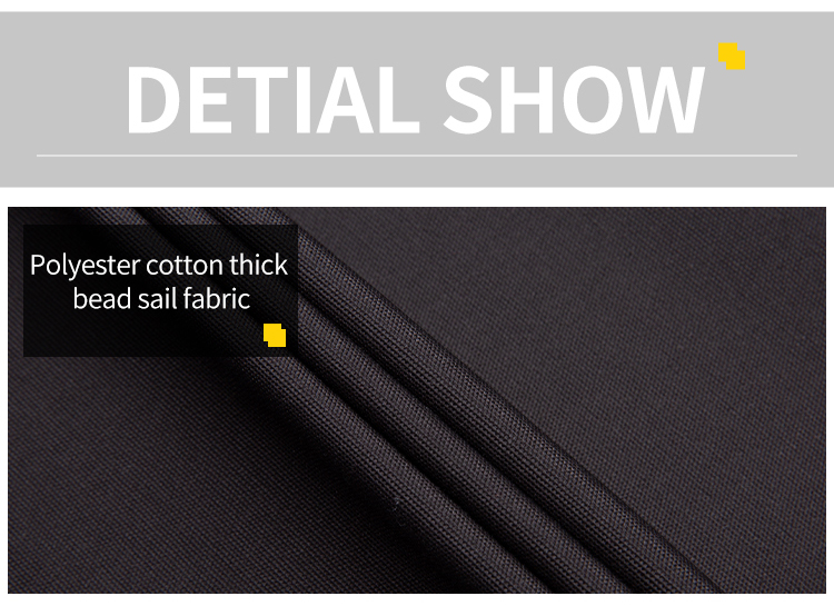 polyester cotton thick bead sail fabric